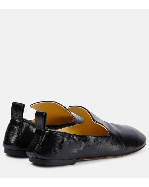 Proenza Schouler Black Glove Leather Flats