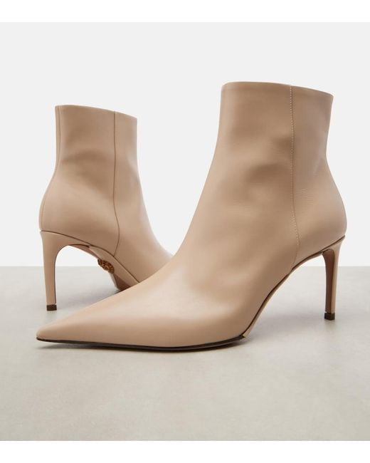 Dolce & Gabbana Natural Leather Ankle Boots