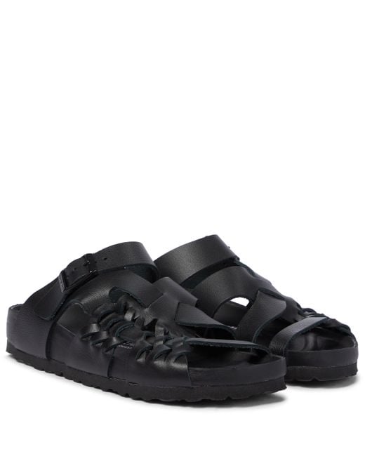Birkenstock X Csm Tallahassee Leather Sandals in Black | Lyst