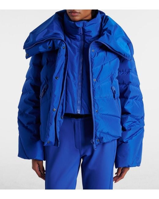 Goldbergh Liora Quilted Down Ski Jacket in Blue | Lyst Canada