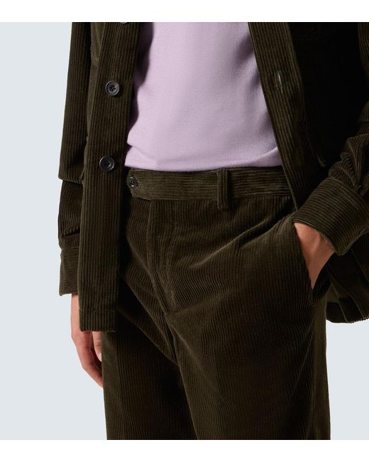 Rubinacci Gerade Hose Aus Baumwoll-Cord in Black für Herren