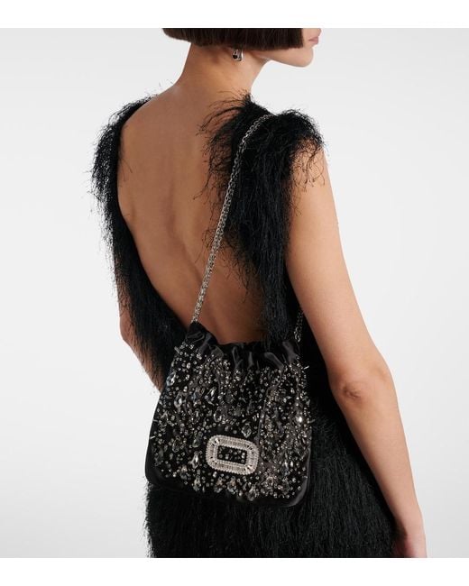 Secchiello Pilgrim Mini di Roger Vivier in Black