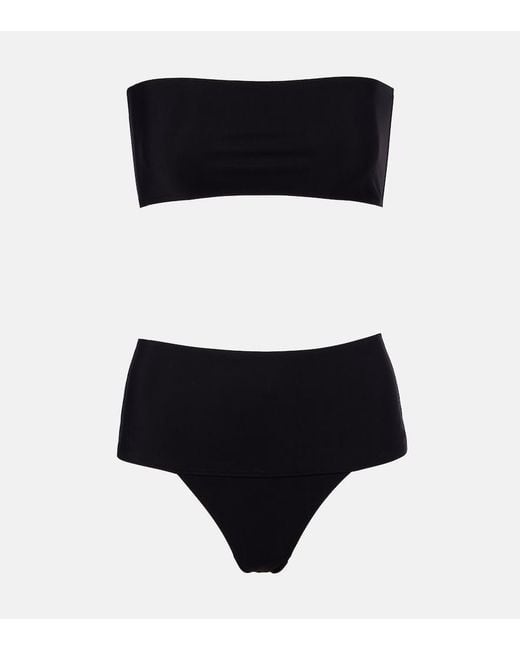 Alaïa Black Jersey Bikini