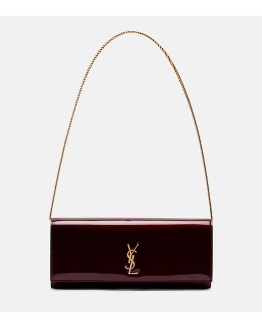 Saint Laurent Red Kate Patent Leather Clutch