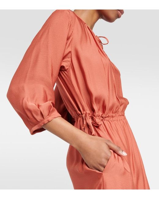 Robe Midi Eve A.P.C. en coloris Red