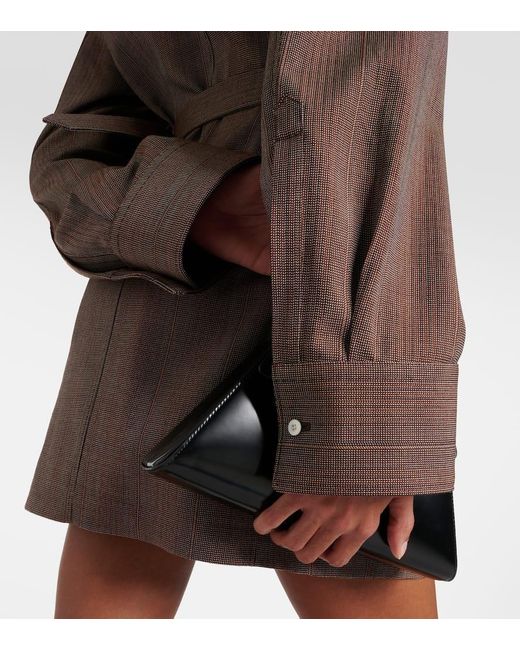 Prada Brown Pinstripe Wool Jacket