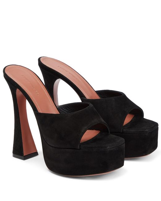 dalida satin platform mules