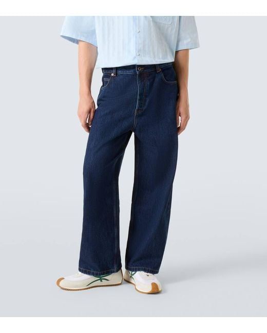 Jeans A Vita Media Con Gamba A Botte di Loewe in Blue da Uomo