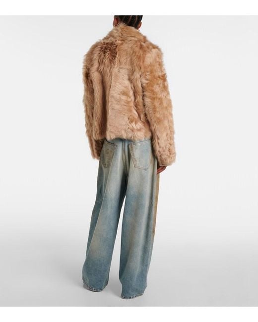 Yves Salomon Natural Shearling Jacket
