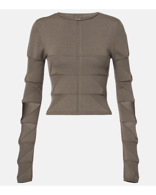 Rick Owens Gray Jersey Top