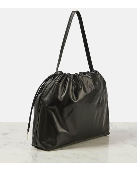 The Row Black Schultertasche Angy Aus Leder