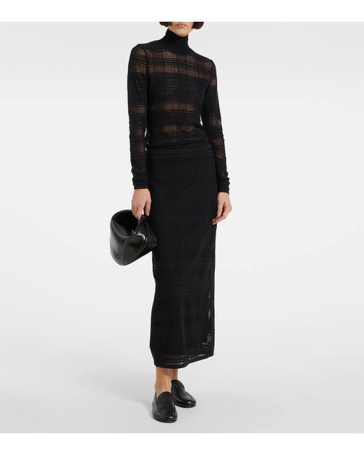 Proenza Schouler Black Label Stefanie Plaid Cotton-Blend Sweater