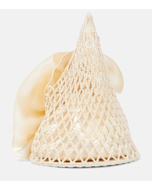 Magda Butrym Metallic Devana Small Crochet Tote Bag