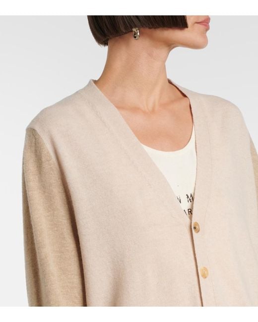 Maison Margiela Natural Wool Cardigan