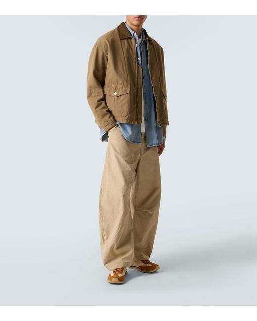 Visvim Brown Fkt Runner Suede-Trimmed Sneakers for men