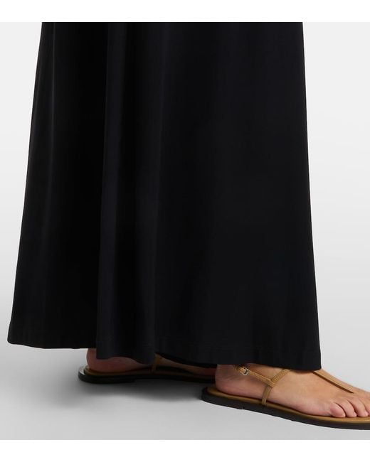 Totême Black Jersey Maxi Skirt