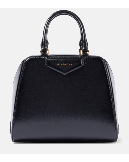 Givenchy Black Antigona Cube Mini Leather Tote Bag