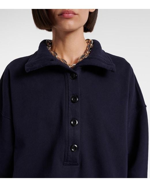 Citizens of Humanity Blue Mirelle Cotton Fleece Sweatshirt