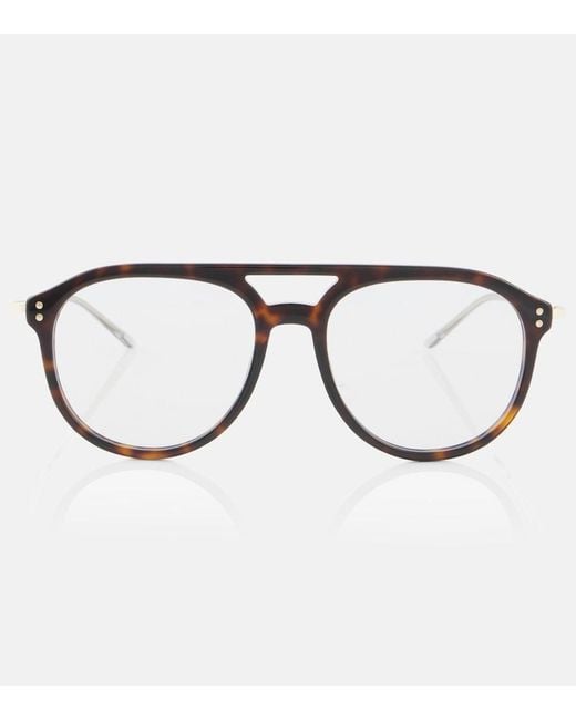 Gucci Brown Aviator Glasses
