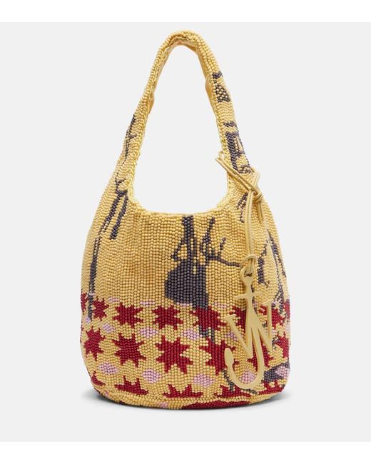 J.W. Anderson Metallic Mini Beaded Tote Bag