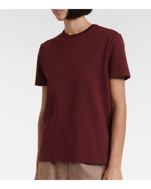 T-Shirt di Loro Piana in Red
