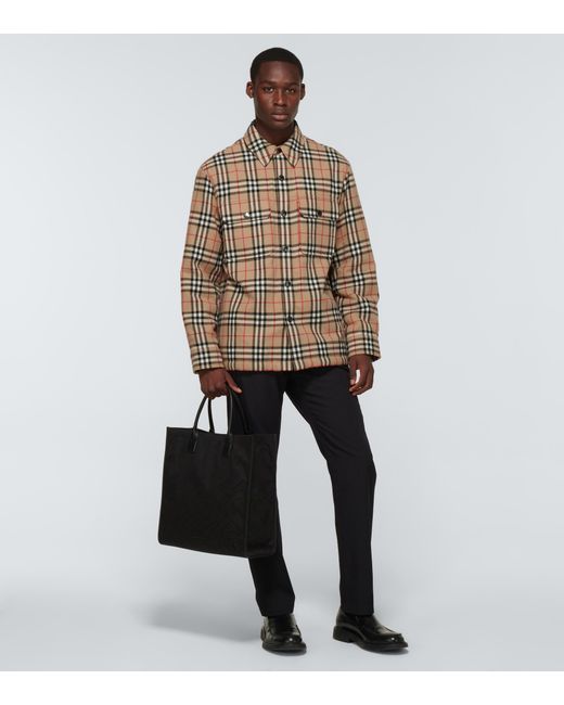 Burberry Wool Calmore Overshirt in 