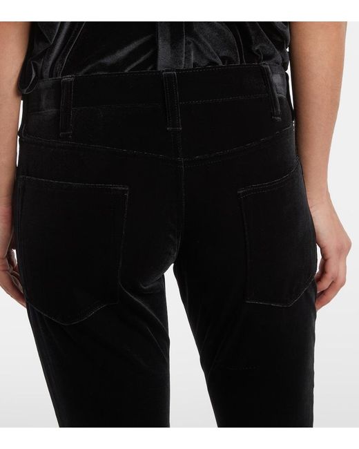 Junya Watanabe Black High-Rise Flared Pants