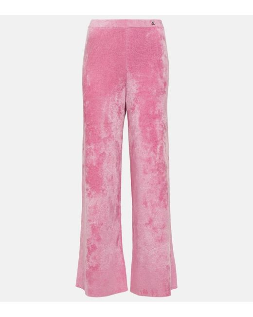Pantalones deportivos flared Crystal G Gucci de color Pink