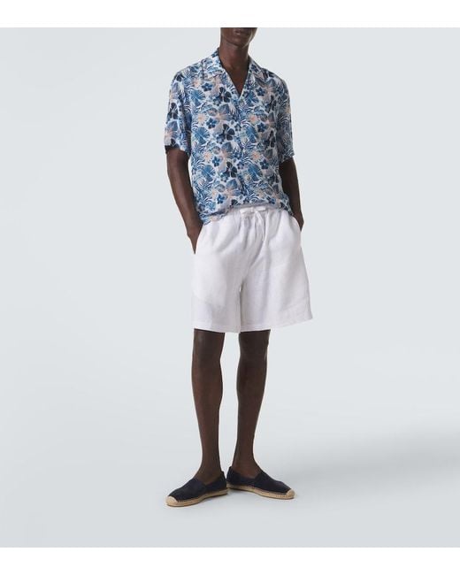 Vilebrequin Blue Floral Shirt for men