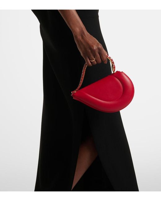 BVLGARI Red Serpenti Cuore 1968 Leather Top-Handle Bag