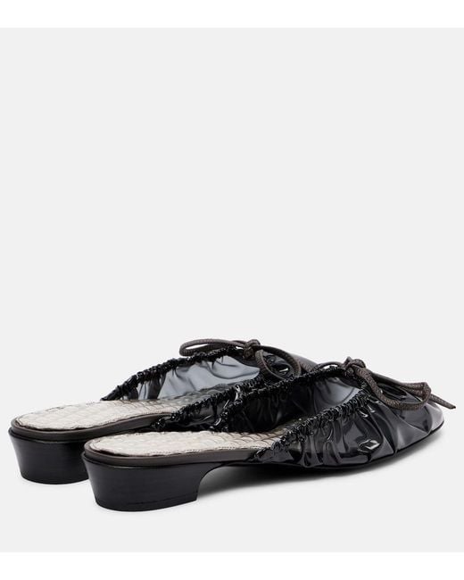 Herbert Levine Black Rain Check Pvc Mules