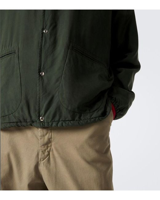 A.PRESSE Green Silk Taffeta Jacket for men