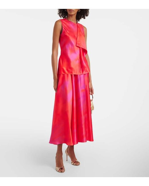 Roksanda Red Maxirock Ameera