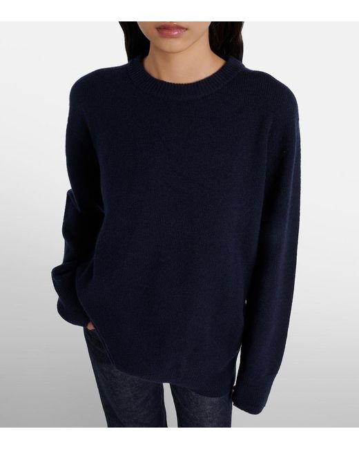 The Row Blue Sibem Wool And Cashmere Sweater