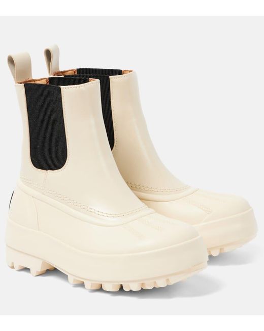 Proenza Schouler Natural X Sorel Caribou Leather Chelsea Boots