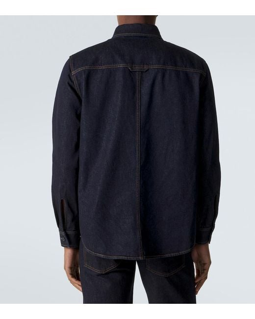 Burberry Blue Denim Shirt for men
