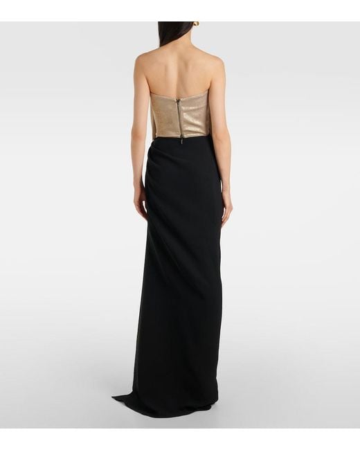 Maticevski Natural Zeal Draped Lame Top