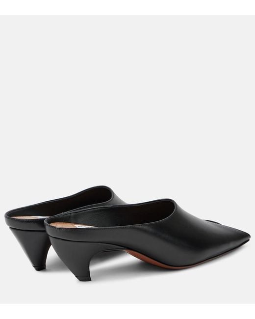 Alaïa Black 55 Leather Mules