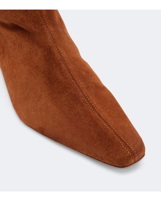 Staud Brown Wally Suede Knee-High Boots
