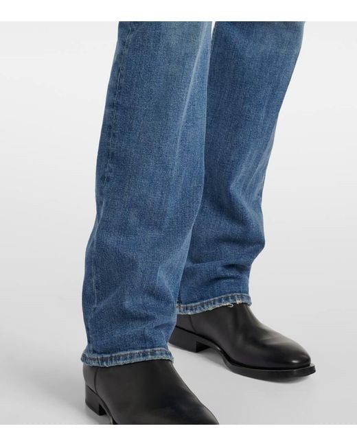 Polo Ralph Lauren Blue Low-Rise Straight Jeans