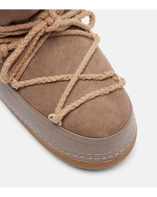Bottes Apres-Ski Classic En Cuir Et Daim Inuikii en coloris Brown