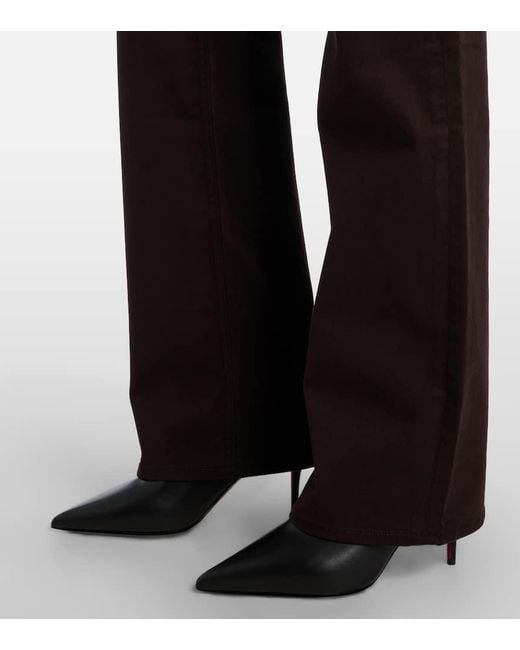 Christian Louboutin Black Miss Z 80 Leather Ankle Boots