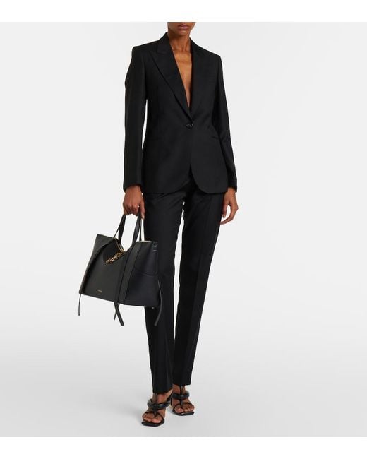 Givenchy Black The Snatch Large Leather Tote Bag
