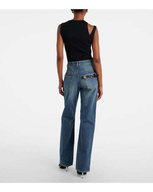 Coperni Blue Mid-Rise Straight Jeans