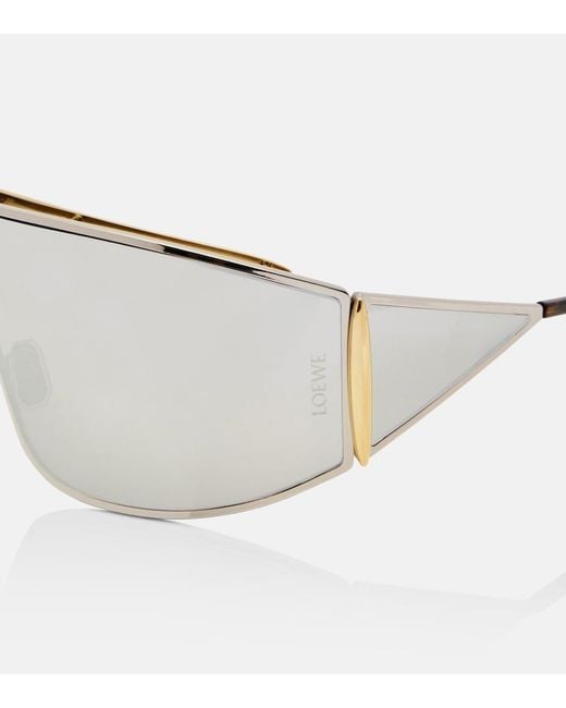 Loewe White Signature Shield Sunglasses