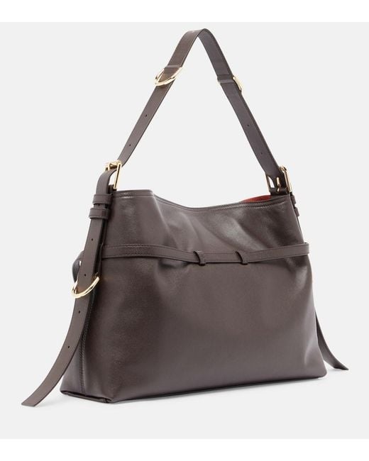 Givenchy Brown Voyou Medium Leather Shoulder Bag