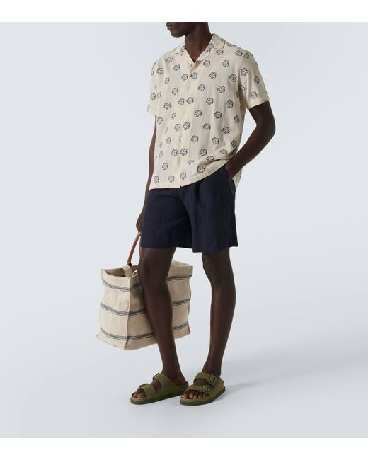 Camisa Marne de mezcla de algodon en jacquard Orlebar Brown de hombre de color Natural