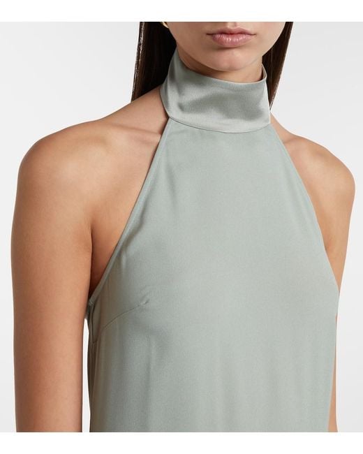 Robe Longue Berlin En Crepe ‎Taller Marmo en coloris White