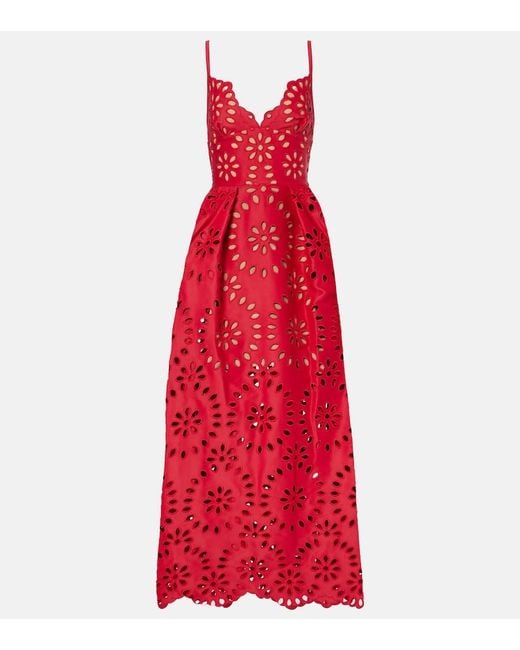 Elie Saab Floral Embroidered Satin Gown