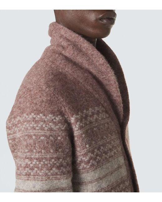 Brunello Cucinelli Brown Alpaca, Cashmere, And Wool-Blend Cardigan for men